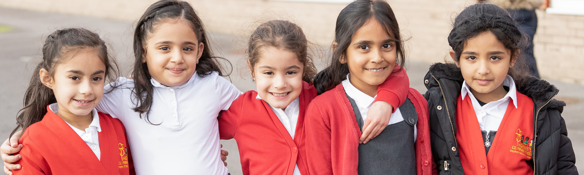 Pupils at St Thomas's CE Primary School